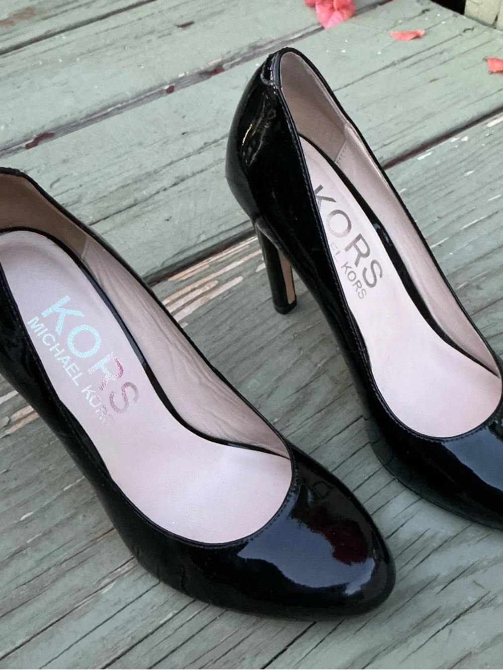 Michael Kors Black Patent Leather Stiletto Pumps